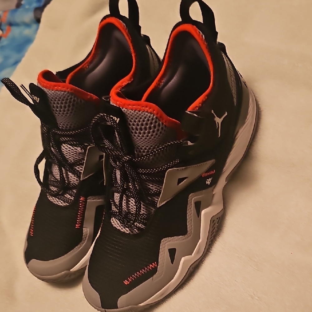 Jordan Black and Red Russel Westbrook Shoes Mens Size 12.
